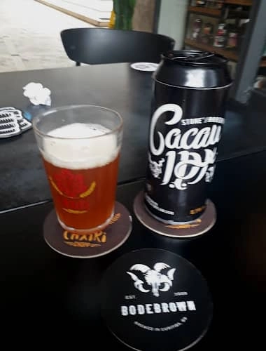 Cerveja artesanal com cacau